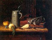 William Michael Harnett Still Life with Turnips oil painting artist